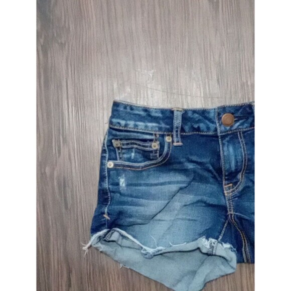 American Eagle Shorts Bundle Womens Size 6 Blue Distressed Cutoff Cotton - Picture 12 of 16